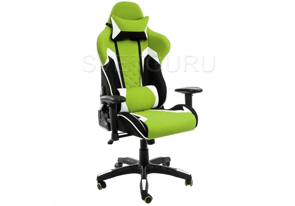 Кресло Prime черное / зеленое 1858