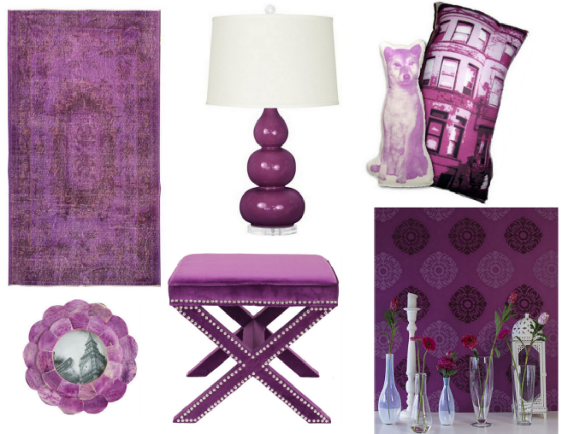 Пурпурные и фиолетовые светильники